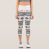 白黒アステカ カプリレギンス (正面)