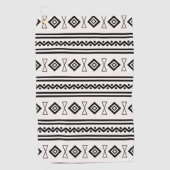 白黒アステカ ゴルフタオル (正面)