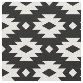 白黒アステカ ファブリック (クローズアップ)