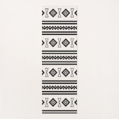 白黒アステカ ヨガマット (正面)