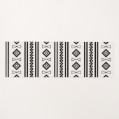 白黒アステカ ヨガマット (正面(横))