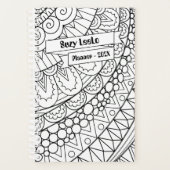 白黒アダルトカラーリングプランナー プランナー手帳 (正面)