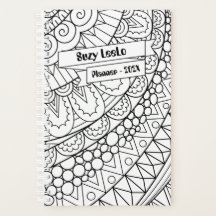 白黒アダルトカラーリングプランナー