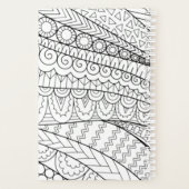 白黒アダルトカラーリングプランナー プランナー手帳 (裏面)