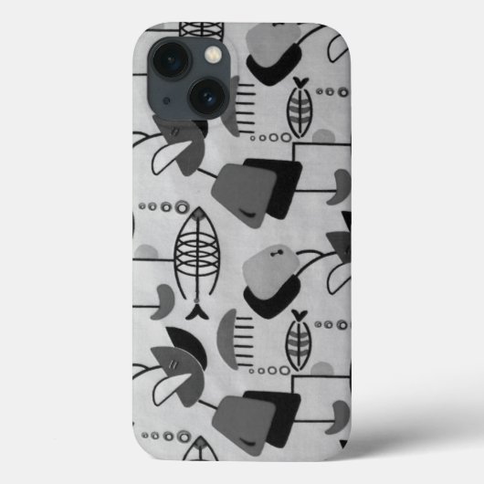 白黒アトミック模様iPhone 6ケース Case-Mate iPhoneケース (裏面)