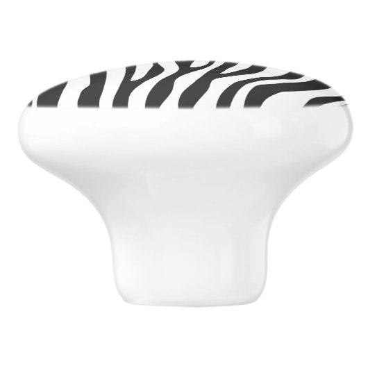 白黒アニマルプリントの引出しの引き セラミックノブ (側面)