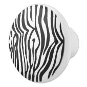白黒アニマルプリントの引出しの引き セラミックノブ (右)