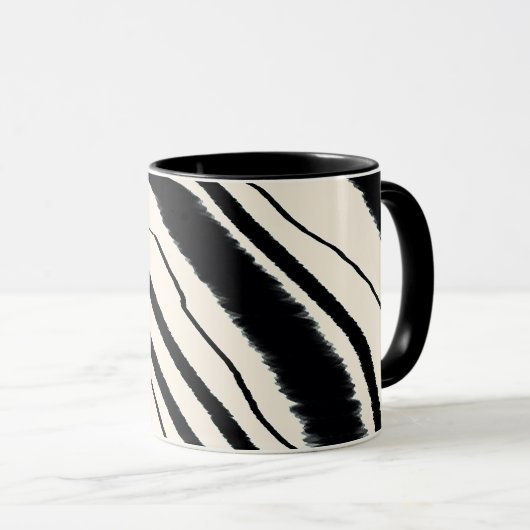 白黒アニマルプリントコンボ マグカップ (正面右)