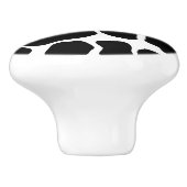 白黒アニマルプリントユキヒョウ セラミックノブ (側面)