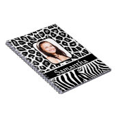 白黒アニマルプリント ノートブック (右側)