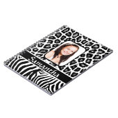 白黒アニマルプリント ノートブック (左側)