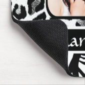 白黒アニマルプリント マウスパッド (コーナー)