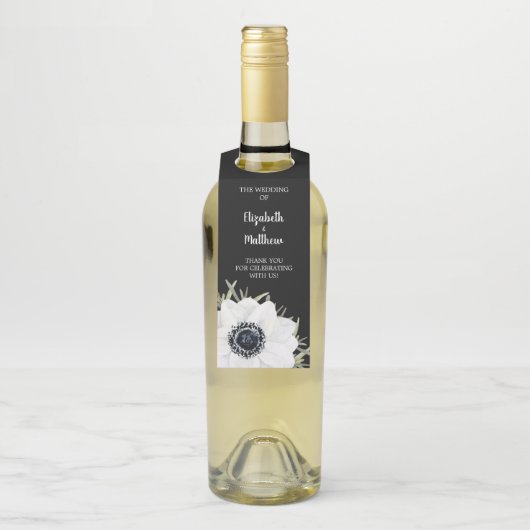 白黒アネモネス結婚フローラ ボトルネックタグ (ボトル)