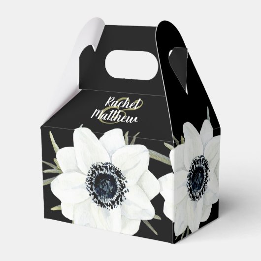 白黒アノネモンウォーターカラーフローラ フェイバーボックス (裏面サイド)