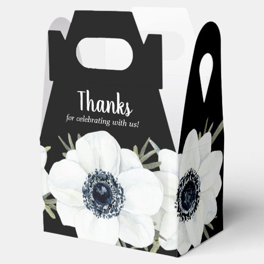 白黒アノネモンウォーターカラーフローラ フェイバーボックス (オープン)