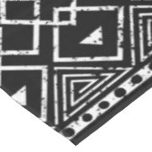 白黒アフリカの部族パターン テーブルクロス (アングル)