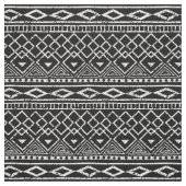 白黒アフリカの部族パターン ファブリック (見本)