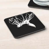 白黒アポップ・アートのートバスケットボール コースター (左側)