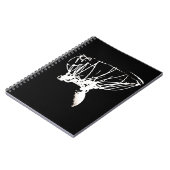 白黒アポップ・アートのートバスケットボール ノートブック (左側)