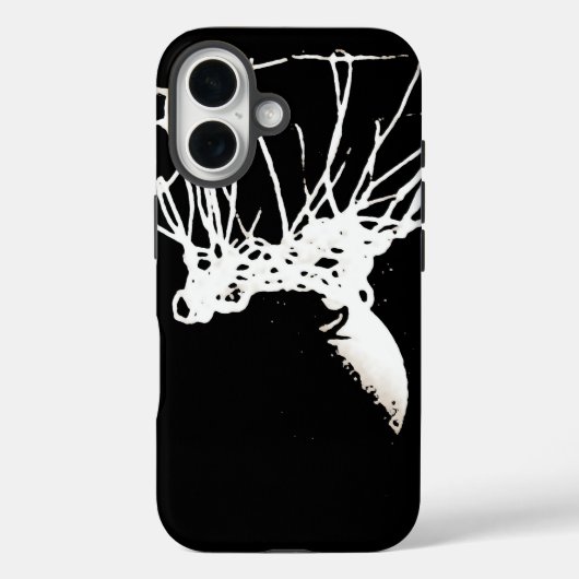 白黒アポップ・アートのートバスケットボール Case-Mate iPhoneケース (裏面)