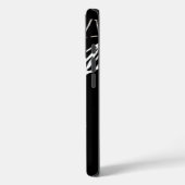 白黒アポップ・アートのートバスケットボール Case-Mate iPhoneケース (裏面 / 左)