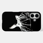 白黒アポップ・アートのートバスケットボール Case-Mate iPhoneケース (裏面 (横))