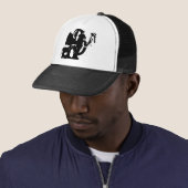 白黒アポップ・アートのートベビー&マムゾウ キャップ (インサイチュ)