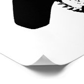 白黒アポップ・アートのートモトクロスモトキュールスポーツ ポスター (角)