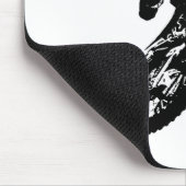 白黒アポップ・アートのートモトクロスモトキュールスポーツ マウスパッド (コーナー)