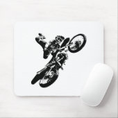 白黒アポップ・アートのートモトクロスモトキュールスポーツ マウスパッド (マウス)