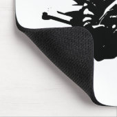 白黒アポップ・アートのートモトクロスモトキュールスポーツ マウスパッド (コーナー)