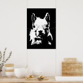 白黒アポップ・アートのートリス ポスター (キッチン)