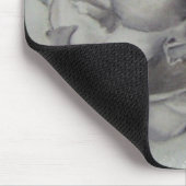 白黒アマリリスマウスパッド マウスパッド (コーナー)