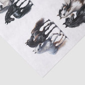 白黒アラビア馬ペア 薄葉紙 (詳細)