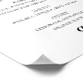 白黒アルコモダンー結婚ル飲料バー ポスター (角)