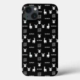 白黒アルパカiPhone 13ケースby Wighar iPhone 13ケース