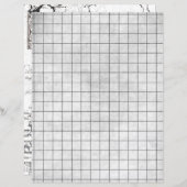 白黒アルファベットコラージスクラップブック紙 (正面/裏面)