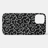 白黒アロバーシームレススクロール設計 Case-Mate iPhoneケース (裏面 (横))