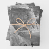 白黒アンセルアダムス峡谷写真 ラッピングペーパーシート (インサイチュ)