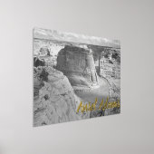白黒アンセルアダムス峡谷写真 箔ポスター (レイダウン)