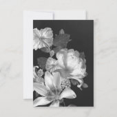 白黒アンティークヴィンテージエンクロージャカード 出欠カード (裏面)