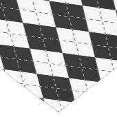 白黒アーガイル ショートテーブルランナー (コーナー)