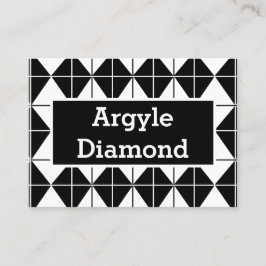 白黒アーガイル 名刺