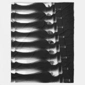 白黒アーキテクチャ フリースブランケット (正面)