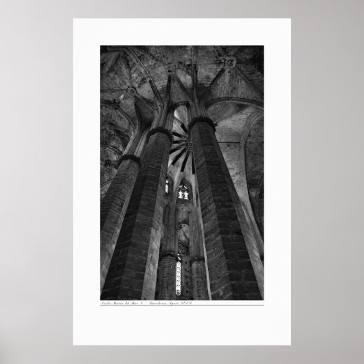 白黒アーキテクチャ ポスター (正面)