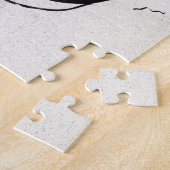 白黒アートジェーン・アヴリルby Toulouse Laurec ジグソーパズル (側面)