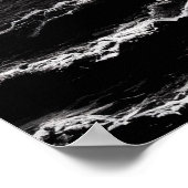 白黒アートスカル島 | AIアートポスター ポスター (角)