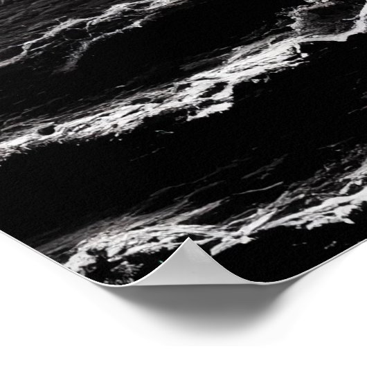 白黒アートスカル島 | AIアートポスター ポスター (角)