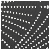 白黒アートデコ幾何学模様 ファブリック (クローズアップ)