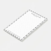 白黒アートデコ幾何学模様 ポストイット (アングル)